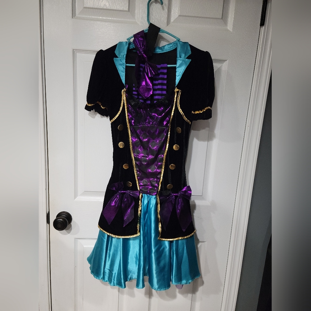 Mad Hatter Costume Medium with Custom Hat